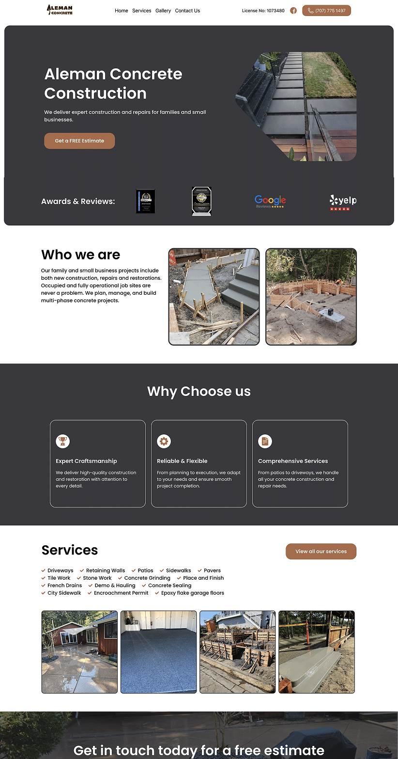 Logistics project mockup design